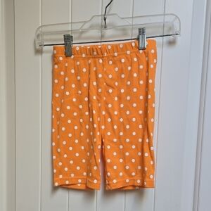 Carter's Cotton Orange Polka Dot Kids Shorts Size 7